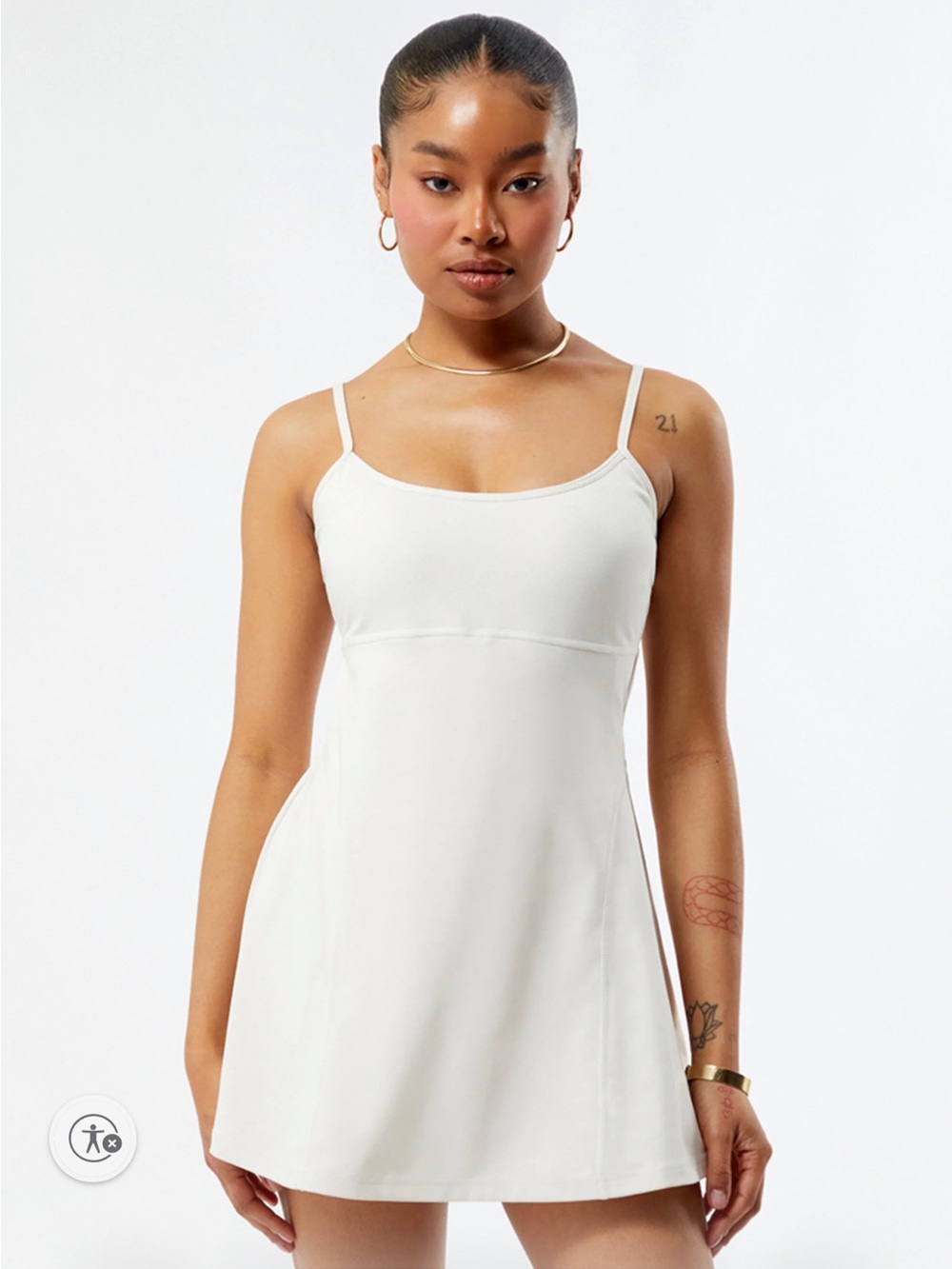 PacSun White Mini Tennis Dress